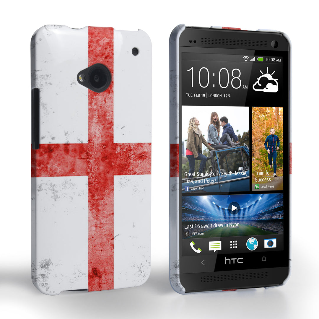 Caseflex HTC One Retro England Flag Case