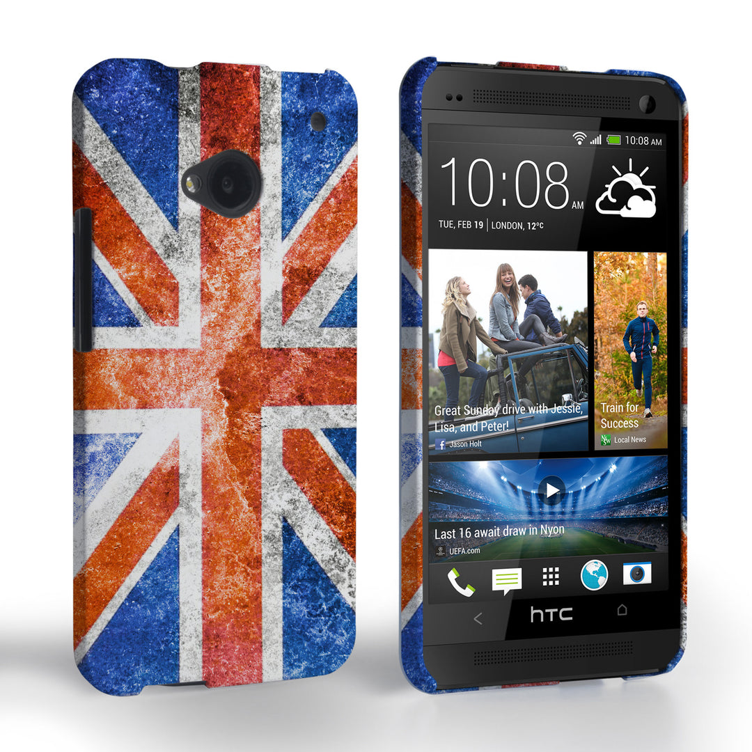 Caseflex HTC One Retro Union Jack Flag Case