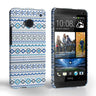 Caseflex HTC One Fairisle Case – Blue With White Background