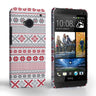 Caseflex HTC One Fairisle Case – Red, White And Grey