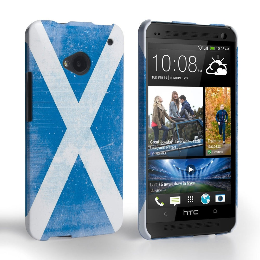 Caseflex HTC One Retro Scotland Flag Case - Mobile Madhouse