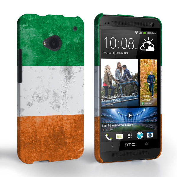 Caseflex HTC One Retro Ireland Flag Case - Mobile Madhouse