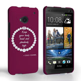 Caseflex HTC One Chanel Diamond And Pearls Quote Case - Mobile Madhouse