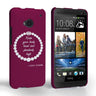 Caseflex HTC One Chanel Diamond And Pearls Quote Case