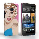 Caseflex HTC One Marilyn Monroe ‘Fear Is Stupid’ Quote Case - Mobile Madhouse