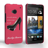 Caseflex HTC One Marilyn Monroe ‘Shoe’ Quote Case - Mobile Madhouse