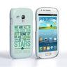 Samsung Galaxy S3 Mini Wilde Stars Quote Hard Case – White-Green