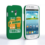 Caseflex Samsung Galaxy S3 Mini ‘Really Thirsty’ Quote Hard Case – Green