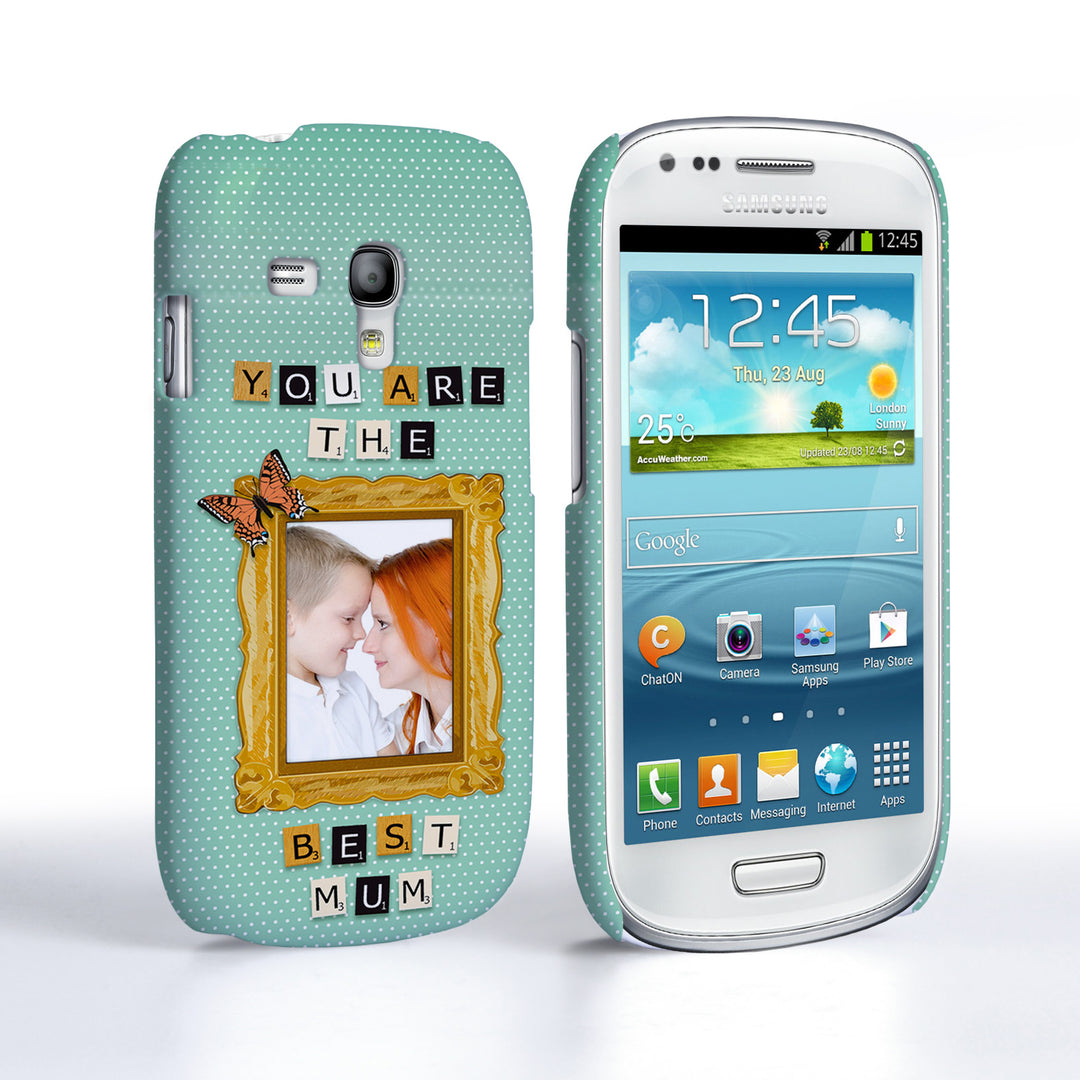 Caseflex Samsung Galaxy S3 Mini ‘You are the best Mum’ Personalised Hard Case – Blue