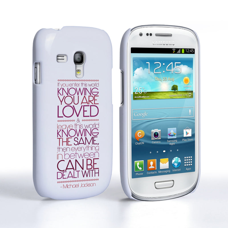 Caseflex Samsung Galaxy S3 Mini Michael Jackson Quote Case