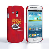 Caseflex Samsung Galaxy S3 Mini Stephen Hawking Quote Case