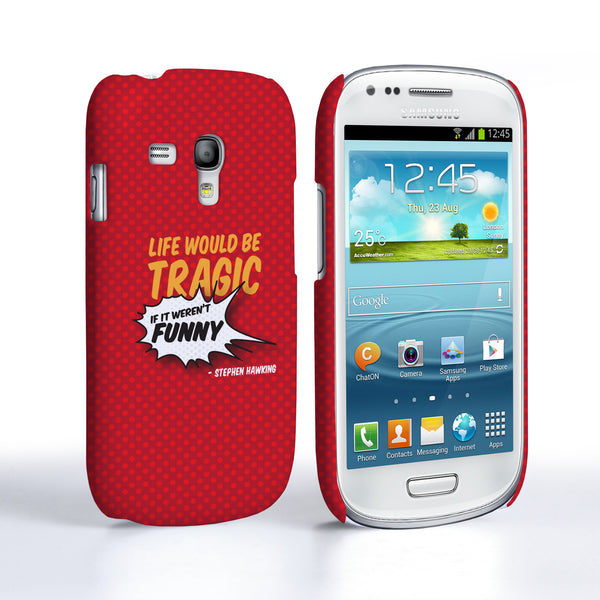 Caseflex Samsung Galaxy S3 Mini Stephen Hawking Quote Case
