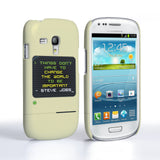 Caseflex Samsung Galaxy S3 Mini Steve Jobs Quote Case