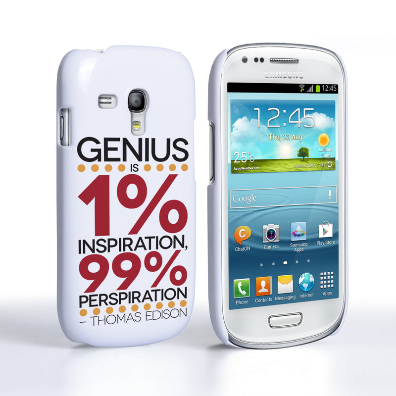 Caseflex Samsung Galaxy S3 Mini Thomas Edison Quote Case