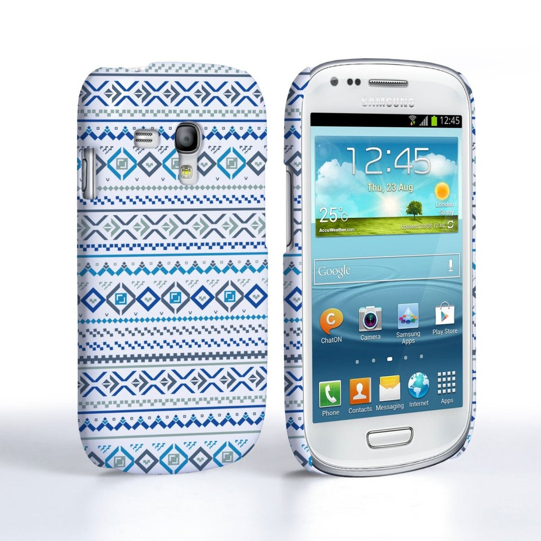 Caseflex Samsung Galaxy S3 Mini Fairisle Case – Blue - Mobile Madhouse