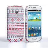 Caseflex Samsung Galaxy S3 Mini Fairisle Case – Red, White And Grey - Mobile Madhouse