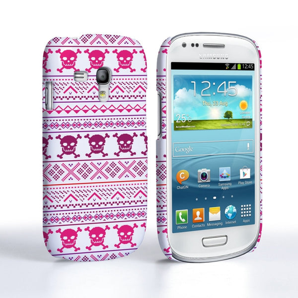 Samsung Galaxy S3 Mini Fairisle Case – Pink Skull - Mobile Madhouse