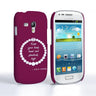 Caseflex Samsung Galaxy S3 Mini Chanel Diamond And Pearls Quote Case