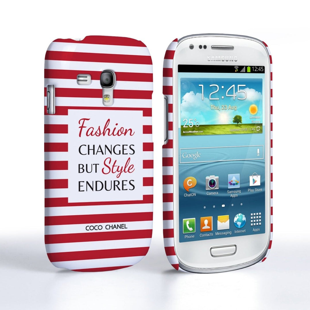 Samsung Galaxy S3 Mini Chanel Quote Case – Red - Mobile Madhouse