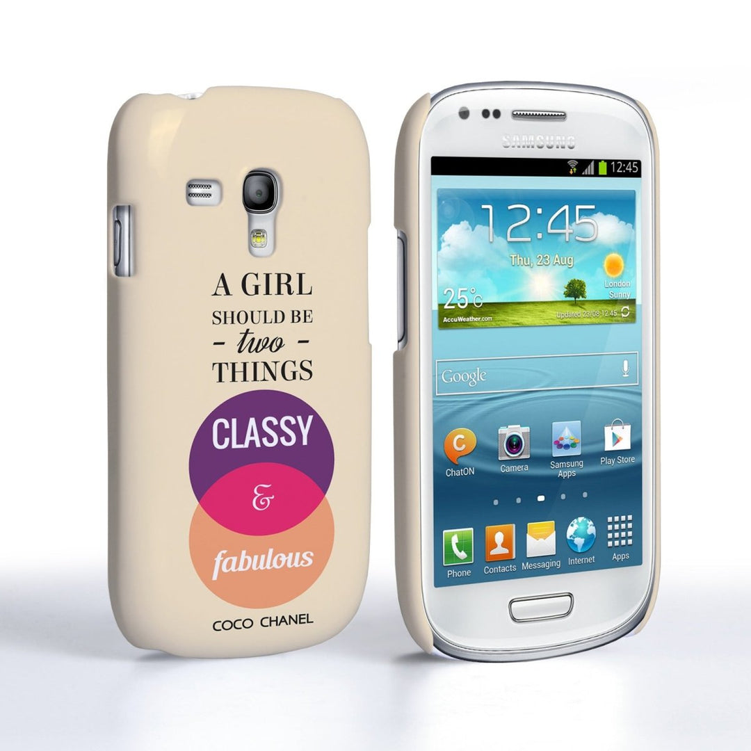 Samsung Galaxy S3 Mini Case - Chanel Classy And Fabulous Quote - Mobile Madhouse