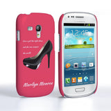 Caseflex Samsung Galaxy S3 Mini Marilyn Monroe ‘Shoe’ Quote Case - Mobile Madhouse