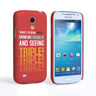 Samsung Galaxy S4 Mini Single, Double, Triple Quote Hard Case – Red