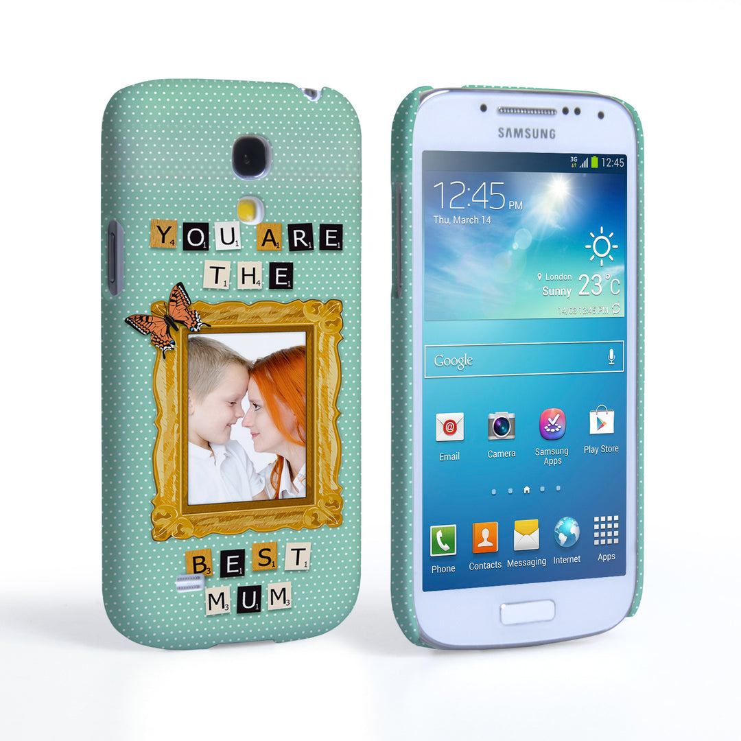 Caseflex Samsung Galaxy S4 Mini ‘You are the best Mum’ Personalised Hard Case – Blue