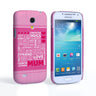 Caseflex Samsung Galaxy S4 Mini Mum Word Collage Hard Case – Pink