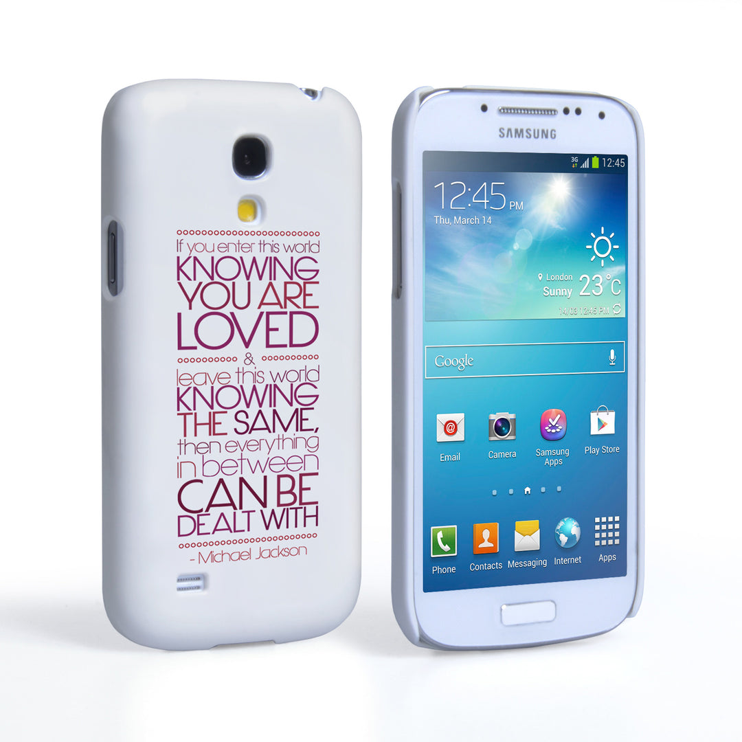 Caseflex Samsung Galaxy S4 Mini Michael Jackson Quote Case