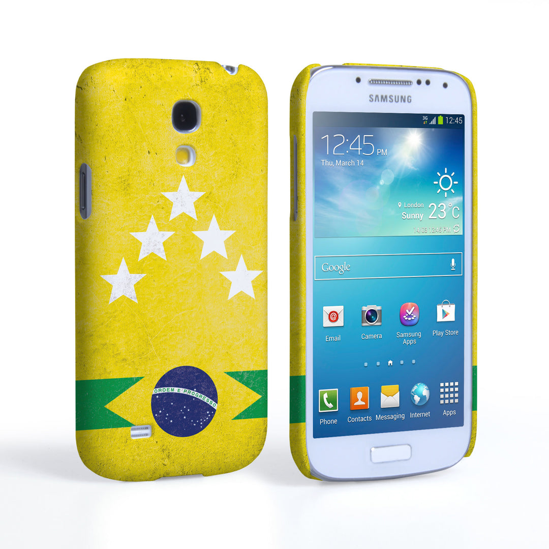 Caseflex Samsung Galaxy S4 Mini Brazil 5-Star Retro World Cup Case