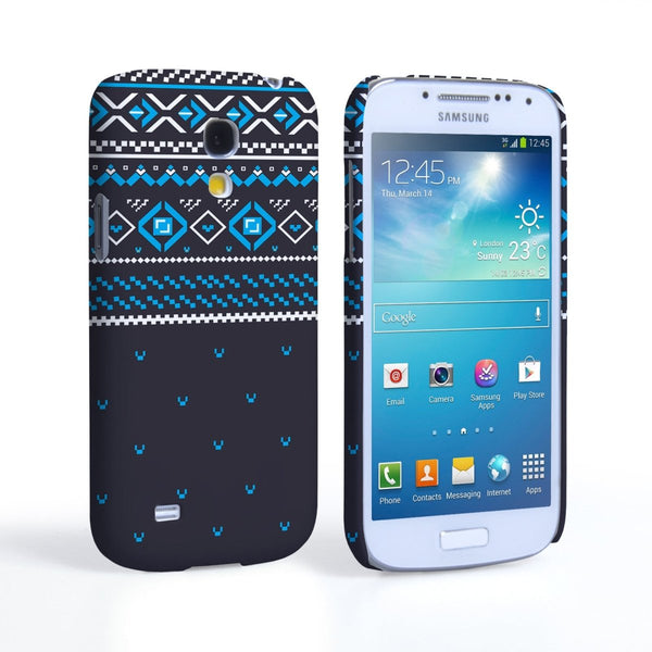 Samsung Galaxy S4 Mini Fairisle Case – Grey And Blue - Mobile Madhouse
