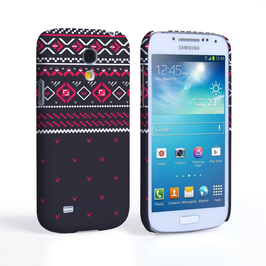 Samsung Galaxy S4 Mini Fairisle Case – Black - Mobile Madhouse