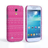 Caseflex Samsung Galaxy S4 Mini Fairisle Case – Pink And White - Mobile Madhouse