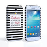 Samsung Galaxy S4 Mini Chanel Fashion Changes Quote Case – Black
