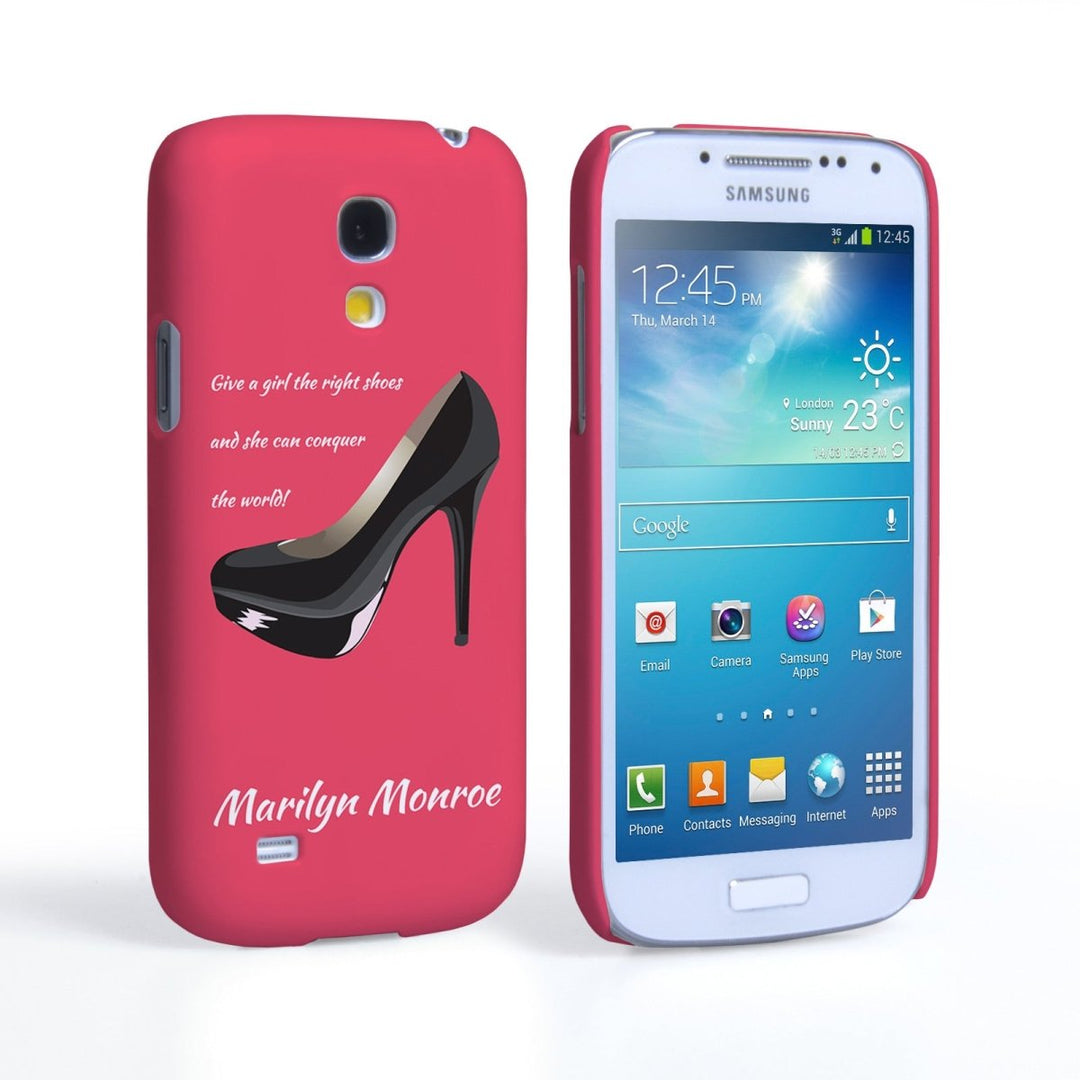 Caseflex Samsung Galaxy S4 Mini Marilyn Monroe ‘Shoe’ Quote Case - Mobile Madhouse