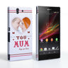 Caseflex Sony Xperia Z 'Love You Mum’ Personalised Hard Case – Pink