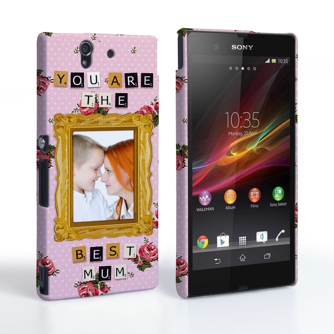 Caseflex Sony Xperia Z ‘You are the best Mum’ Personalised Hard Case – Pink 