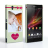 Caseflex Sony Xperia Z Mum Heart Personalised Hard Case – Pink