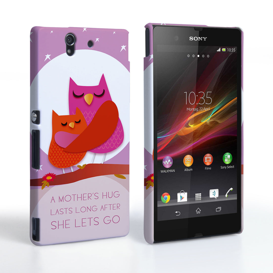 Caseflex Sony Xperia Z Mummy Owl Hard Case – Purple and Pink