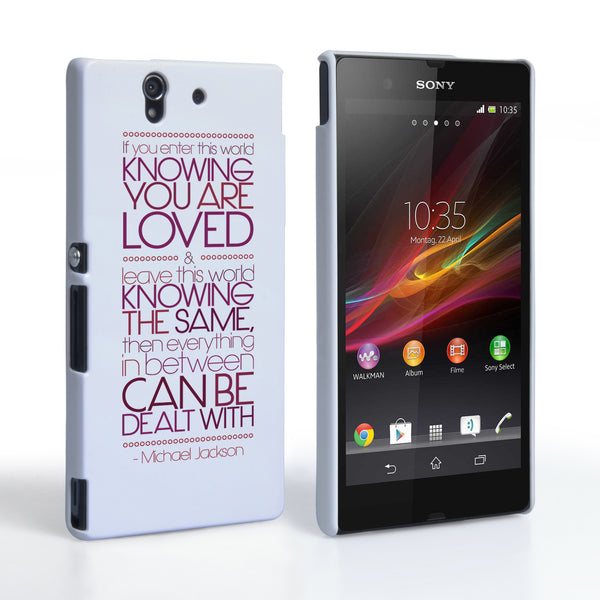 Caseflex Sony Xperia Z Michael Jackson Quote Case
