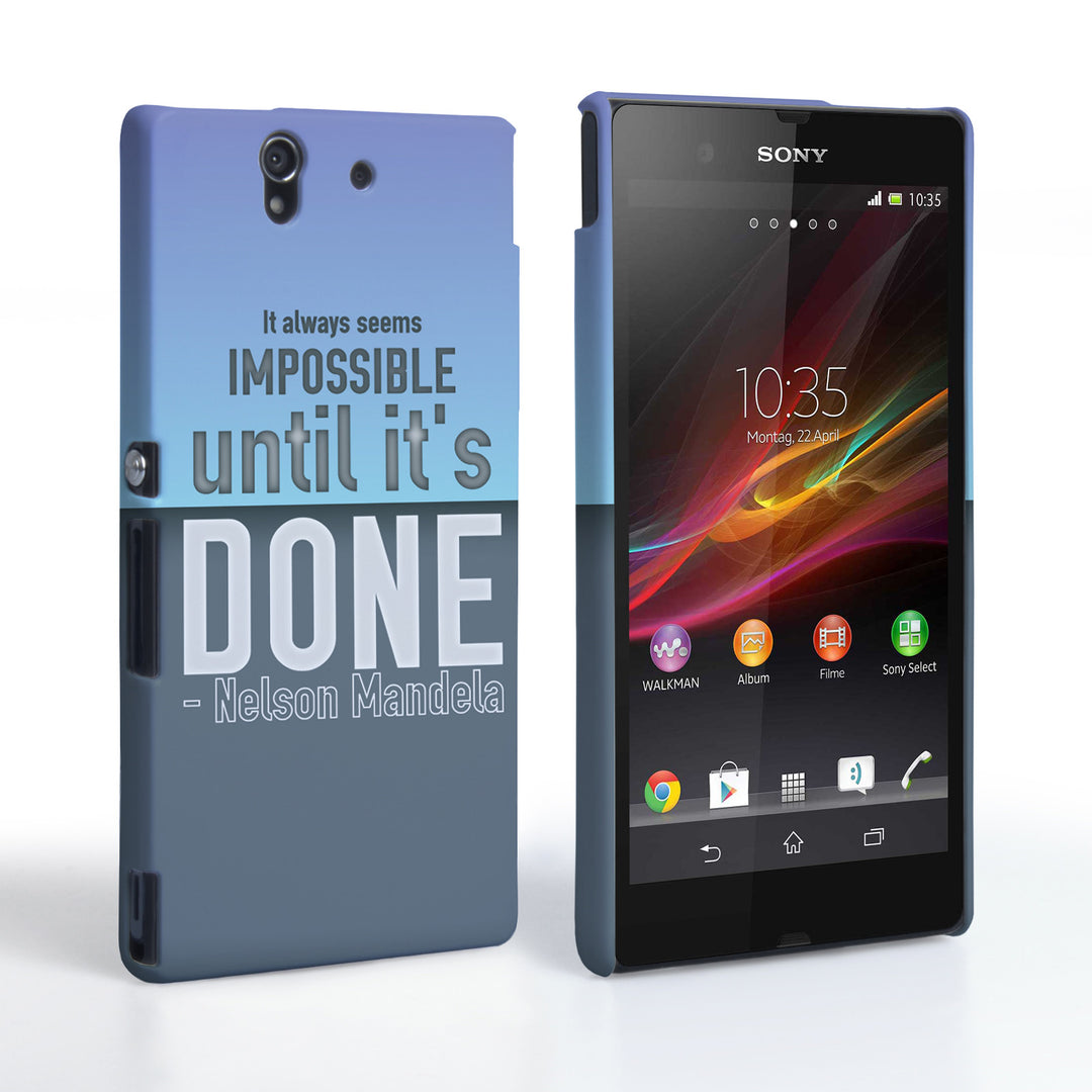 Caseflex Sony Xperia Z Nelson Mandela Quote Case