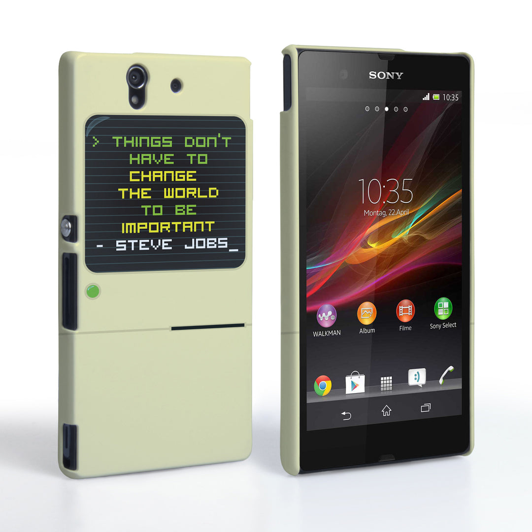 Caseflex Sony Xperia Z Steve Jobs Quote Case