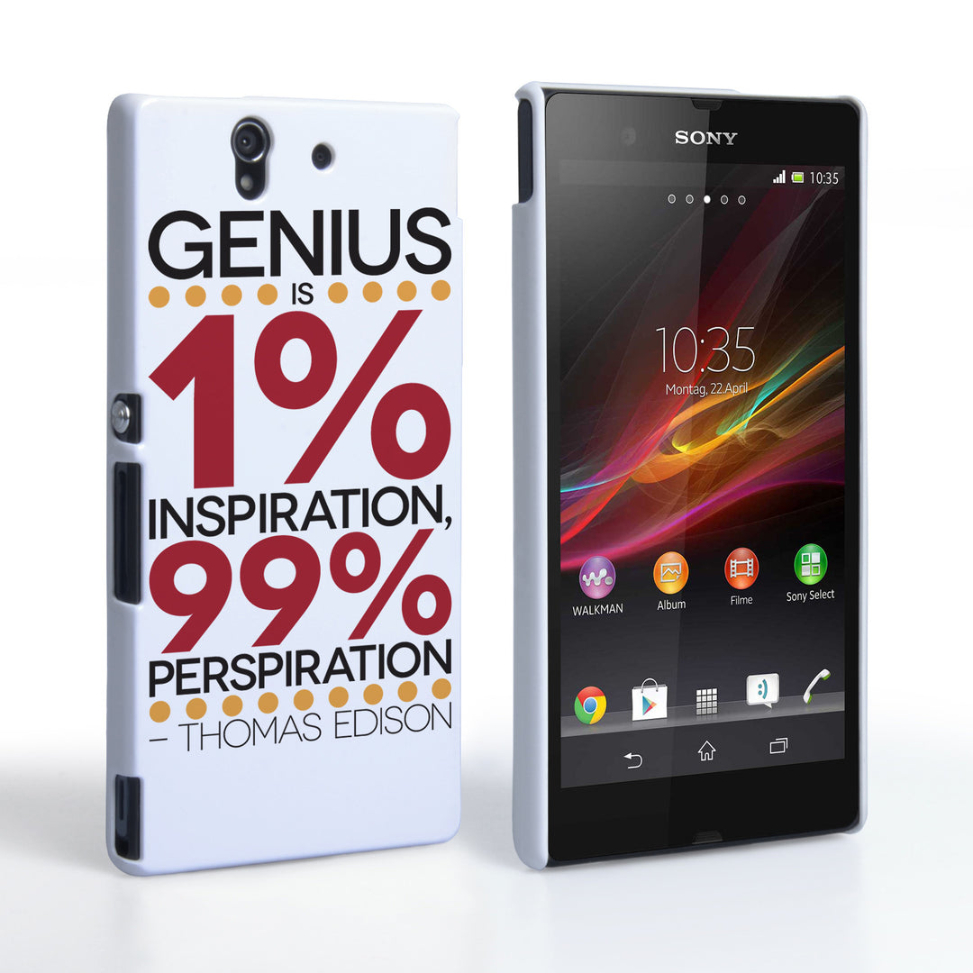 Caseflex Sony Xperia Z Thomas Edison Quote Case