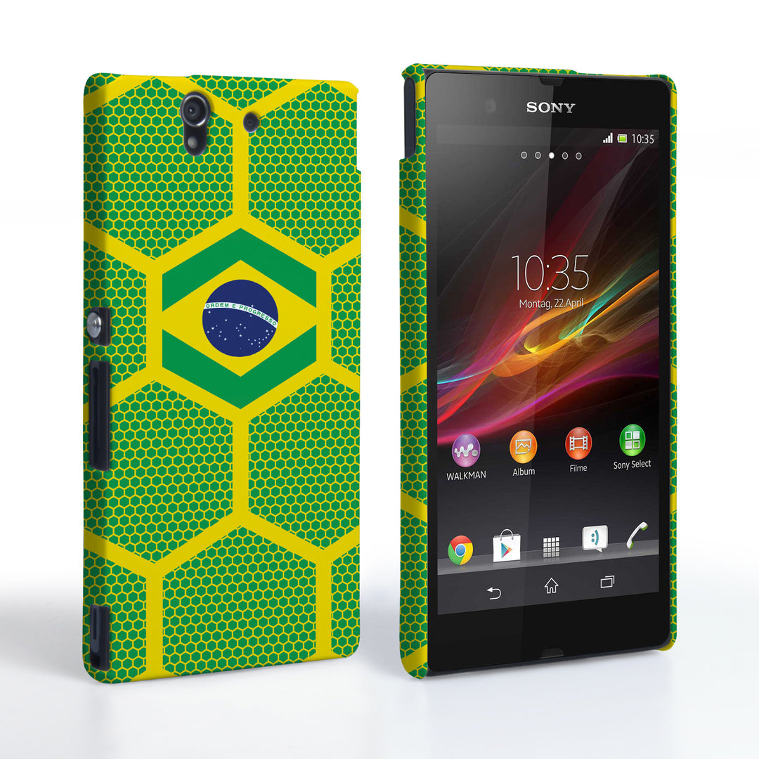 Caseflex Sony Xperia Z Brazil Football Pattern World Cup Case