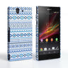 Caseflex Sony Xperia Z Fairisle Case – Blue With White Background