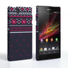 Caseflex Sony Xperia Z Fairisle Case – Grey And Red Half Pattern