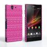 Caseflex Sony Xperia Z Fairisle Case – Pink And White
