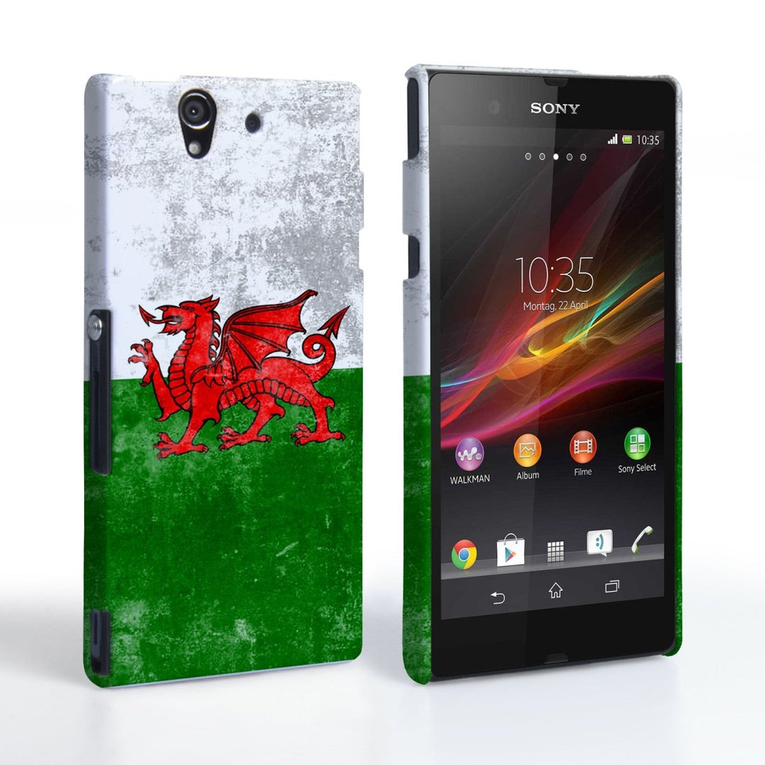 Caseflex Sony Xperia Z Retro Wales Flag Case - Mobile Madhouse