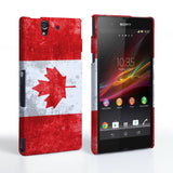 Caseflex Sony Xperia Z Retro Canada Flag Case - Mobile Madhouse
