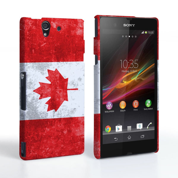 Caseflex Sony Xperia Z Retro Canada Flag Case - Mobile Madhouse